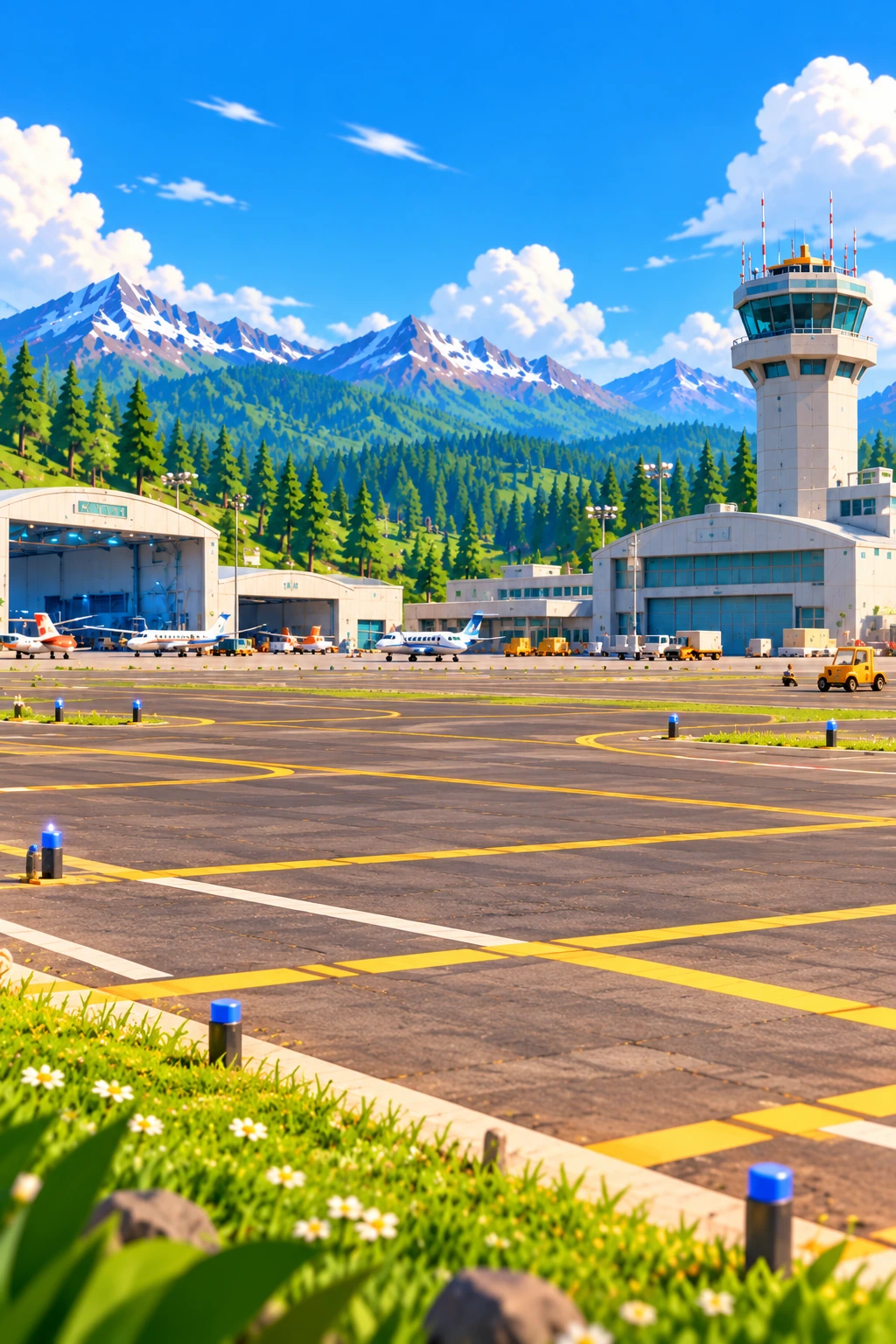 The Azure Bay airfield, official Career mode artwork