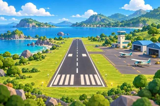 Clear skies mission artwork from Soft Landing
